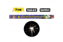 PARTY SPARKLERS 71CM 6PACK