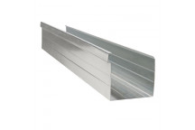 GALVANIZED SQUARE GUTTER 0.5X125X100X3600MM