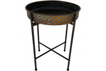 METAL ROUND LARGE TABLE TRAY 46X62CM