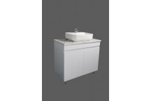 WHITE FREESTANDING NILE CABINET WITH TOP 900X460X440MM