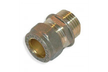 REDUCING STRAIGHT COUPLER BRASS COMPRESSION  22MMX15MM