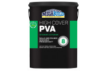 MEGAPAINT HIGH COVER MATT WHITE 8 YEAR PVA PAINT  5L