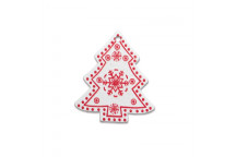 WOOD CRAFT  22022  CHRISTMAS TREE WHITE  3PP