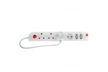 ELECTRICMATE 6WAY MULTIPLUG WITH OVERLOAD PROTECTION