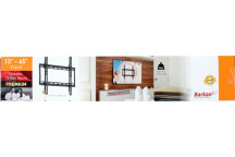 BRACKET TV WALL LOCKABLE BRAE300L FLAT 13INCH-65INCH BARK