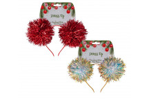 HEADBAND XMAS  067-001060 WITH POM P OMS