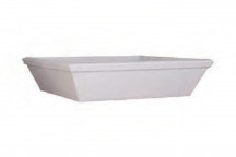 GARDEN SOLUTIONS LARGE SQUARE FIBRE CEMENT POND 910X910X220MM