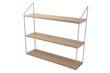 THREE TIER WALL SHELVES 60X15X54CM