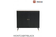 MELAMINE BLACK MONTGOMERY DRINKS CABINET 885X960X390MM