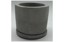 SYNERGISTIC STRATEGIC ALLIANCE COLOUR SMALL RAW CONCRETE CEMENT POT 7.5CM