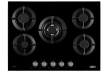 HOB DEFY GEMINI 5BURNER GAS ON GLASS 90CM