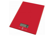 CASA KITCHEN SCALE GLASS ROSSO RED