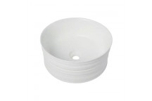 BIJIOU WHITE DEVIANCE FREESTANDING BASIN 410X180MM