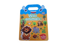 WILD ANIMALS MATCH STICKER TO IMAGE MAGNETIC STICKER BOOK