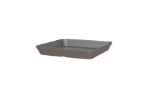 ARTEVASI CAPRI SQUARE ANTHRACITE PLASTIC SAUCER 40CM