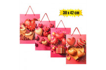 LOVE PAPER GIFT BAG 30X42CM