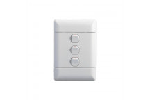 NEU WHITE LIGHT SWITCH 3/L1W 50X100MM