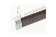 HALF ROUND SMOOTH DOUBLE TRACK SLATE POLE   64MM X 2M