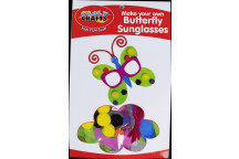 MAKE YOUR OWN CRAFT BUTTERFLY SUNGLASSES INCLUDING GLUE 6PIECE
