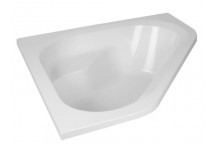 PIAZZA WHITE CORNER BATH 1350MM