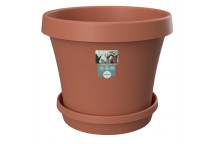 SEBO NAMIB DUNE PLASTIC POT AND SAUCER SET 25CM