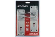 BOLTFIX VICTORIAN SCROLL LOCK SET STAIN NICKEL 6INCH SAMSON.