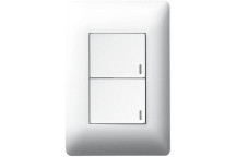 LEGRAND YSALIS WHITE LIGHT SWITCH 2L 1W 50X102MM