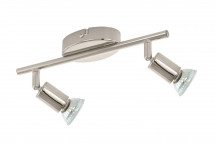 EUROLUX 2LIGHT SATIN CHROME BUZZ SPOT LIGHT 285MM