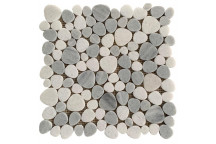 MOSAIC GS-ST43 ICE GREY CRYSTAL WHITE HEART POLISHED 300X300