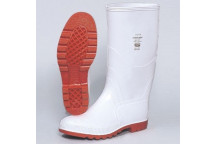 PINNACLE WAYNE GUMBOOT WHITE AND RED N0 10