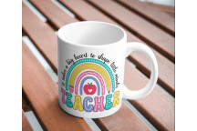 TEACHER BIG HEART STICKER UV DTF CRAFT VINYL