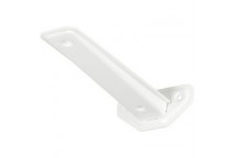 POWDER COATED STEEL FLAT WHITE FLOATING SHELF BRACKET 190X38MM