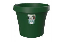 SEBOR DARK GREEN PLASTIC POT 25CM