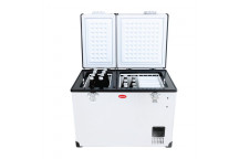SNOMASTE STAINLESS STEEL PORTABLE FREEZER FRIDGE 56L