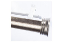 GERMAN SILVER HALF ROUND END CAP POLE SET  63MM X 2.5M
