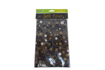 TABLECLOTH PARTY 635708   PLASTIC  SPARKLING FIZZ ROSE GOLD   300X1