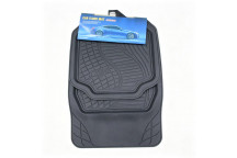 CAR MAT PVC SQUARE BLACK 4PC