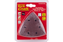 VERMONT OSCILLATING SANDPAPER 93MM 10PIECE 80G