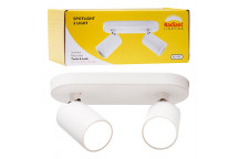 EUROLUX WHITE TILT SPOTLIGHT 80MM