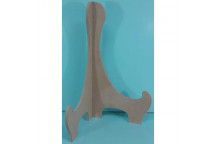 LARGE WOOD TRIANGLE PLATE STAND