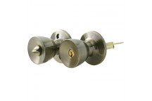 BOLTFIX ENTRANCE KNOB LOCKSET TULUP ANTIQUE BRASS SAMSON.