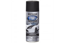 R-OLEUM AUTOMOTIVE PEEL COAT MATTE BLACK SPRAY 312G