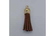CRAFT CHOC BROWN TASSEL WITH GOLD CAP