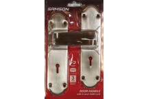 BOLTFIX SABS STRAIGHT VICTORIAN LOCKSET SATIN NICKEL 8INCH SAMSON.