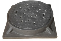 MANHOLE COVER AND FRAME 2B HD POLYMER HEAVEY DUTY 605MM 67KG