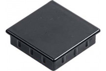BLACK PLASTIC POLE CAP 80X60MM