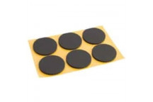 SAFETOP BUMPER ROUND WHITE  30X2.5MM 6PP NON-SLIP ADHESIVE