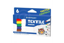 WATERBASE WASHABLE INK TEXTILE PEN MARKERS 6PIECE