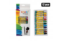 KHOKI CRAFT OIL PASTELS 12PIECE