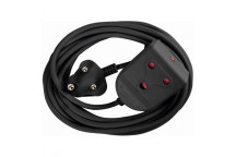 ELECTRICMATE BLACK EXTENSION LEAD 16AMP 5M